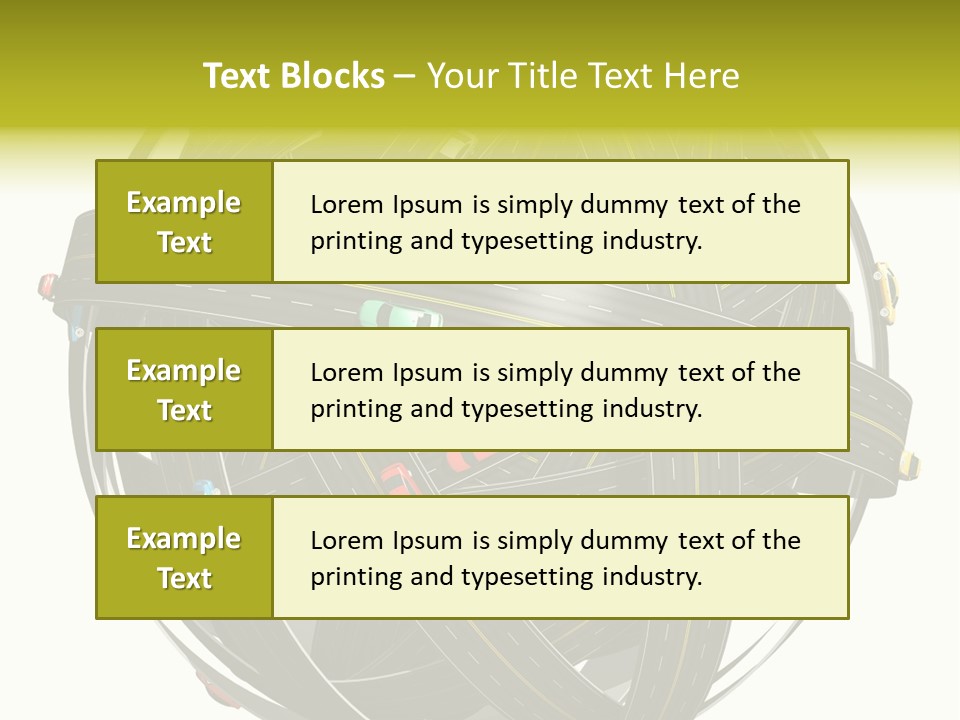 Color Knot Intersection PowerPoint Template