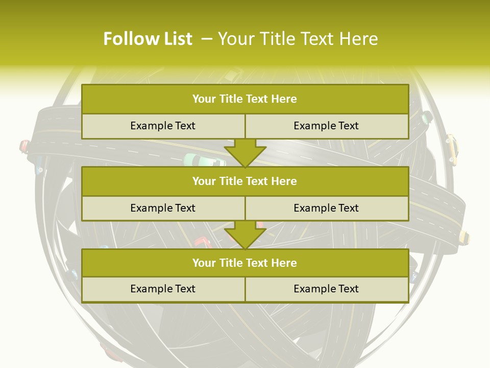 Color Knot Intersection PowerPoint Template