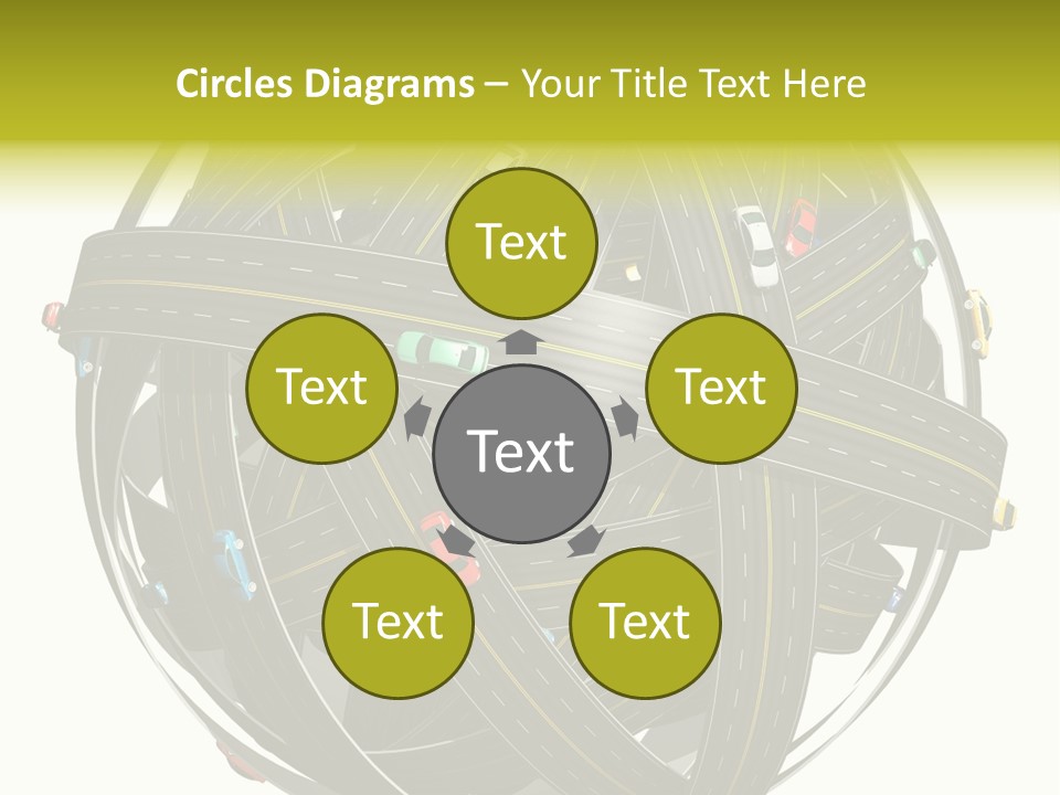 Color Knot Intersection PowerPoint Template