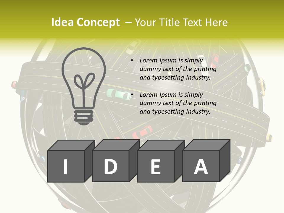 Color Knot Intersection PowerPoint Template