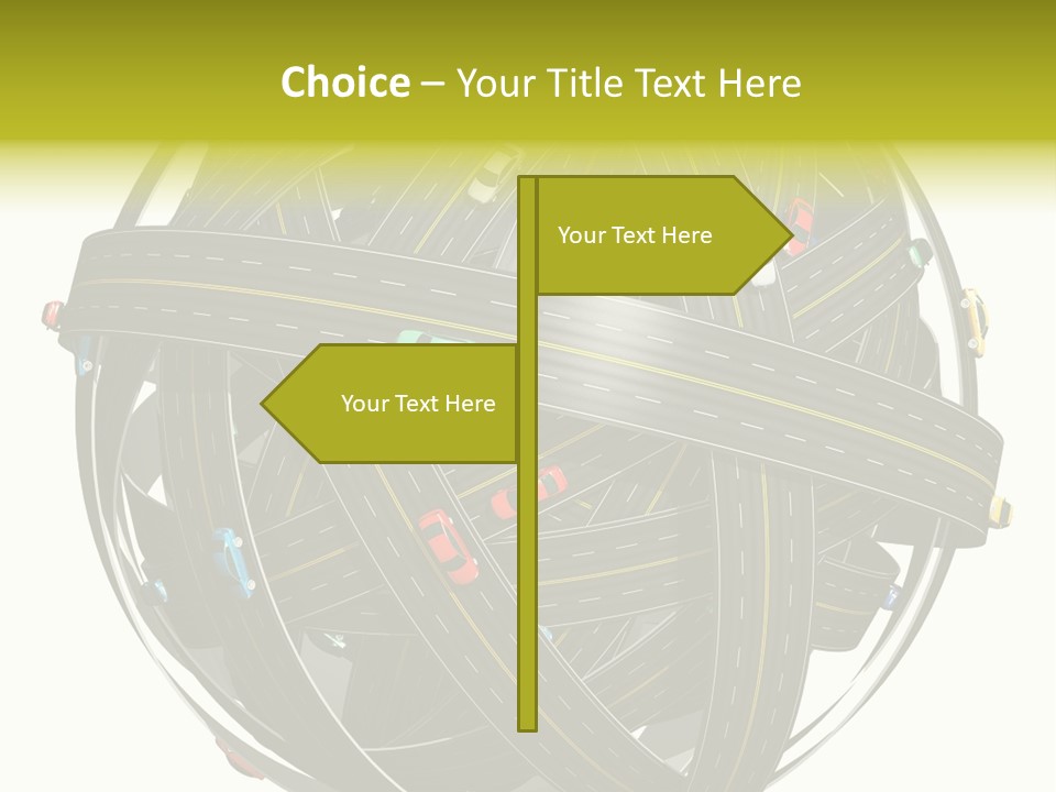 Color Knot Intersection PowerPoint Template