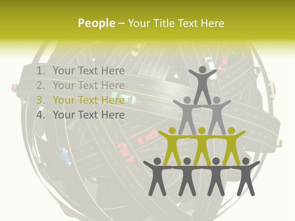 Color Knot Intersection PowerPoint Template