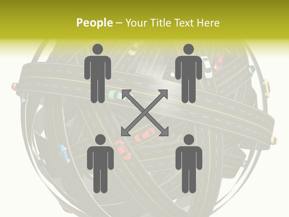 Color Knot Intersection PowerPoint Template