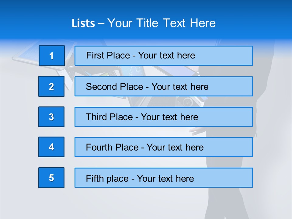 Tablet New Mail PowerPoint Template