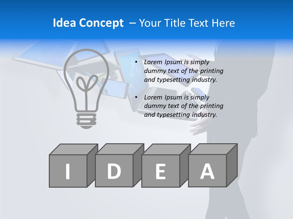 Tablet New Mail PowerPoint Template