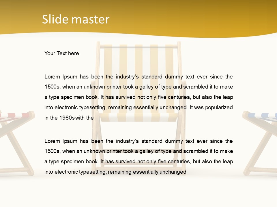 Resort Sun Sand PowerPoint Template