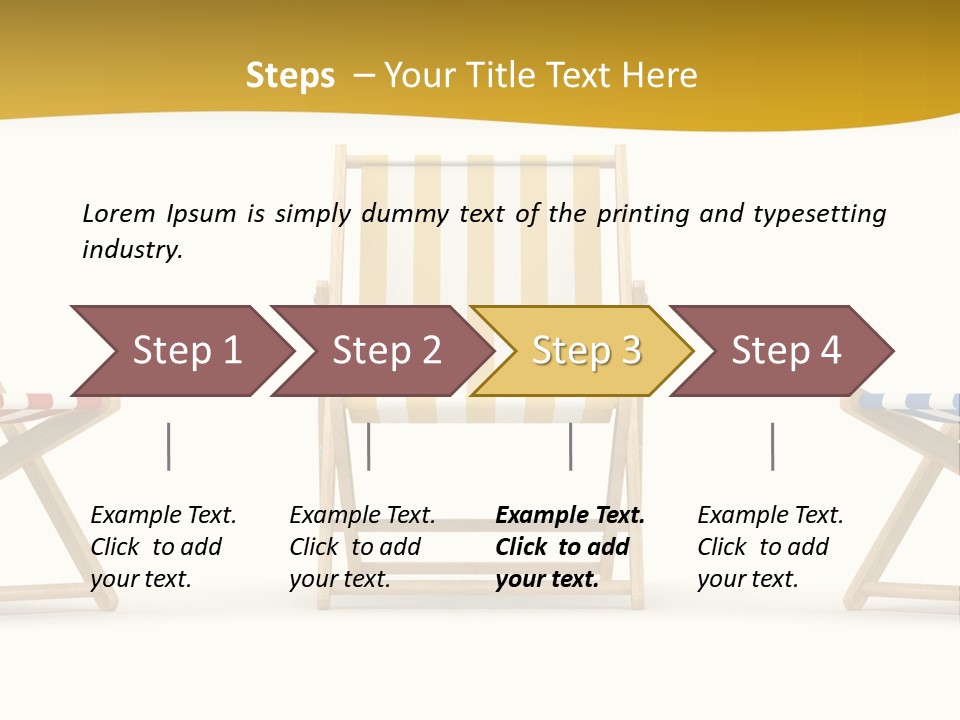 Resort Sun Sand PowerPoint Template