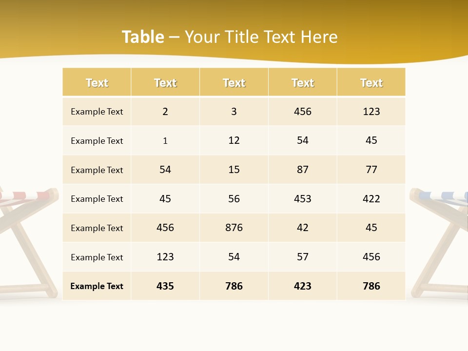 Resort Sun Sand PowerPoint Template