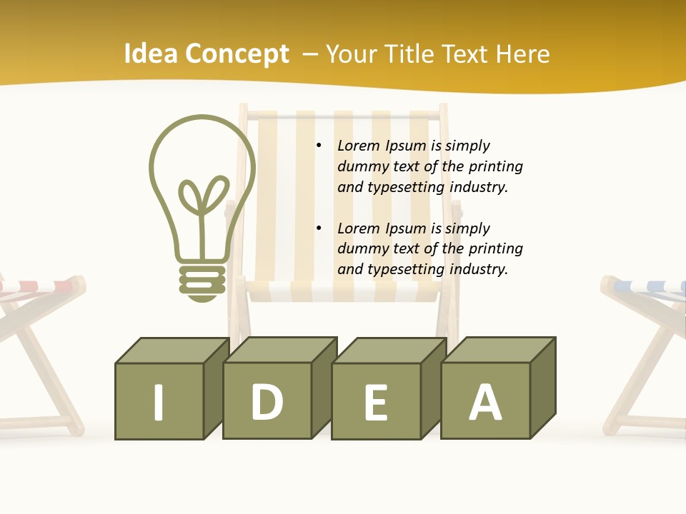 Resort Sun Sand PowerPoint Template