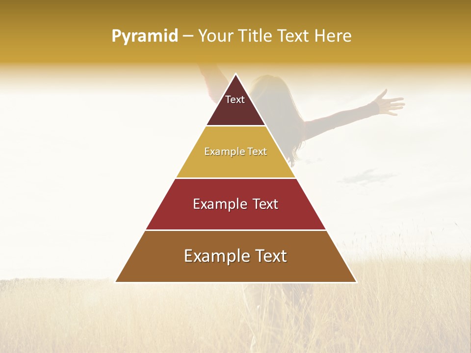 Standing Raised Happiness PowerPoint Template