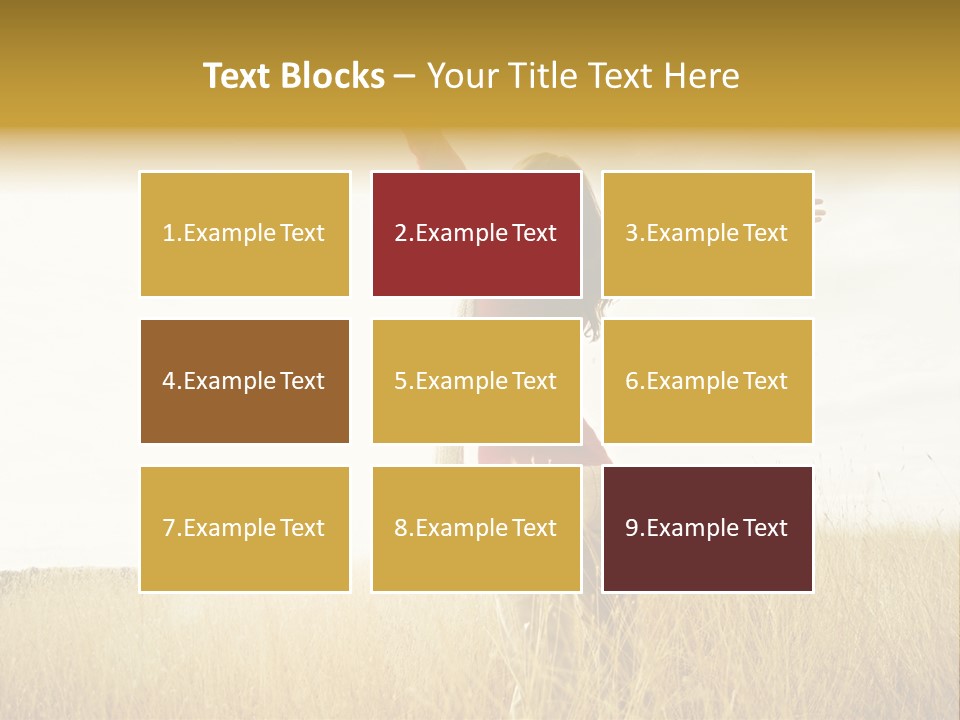 Standing Raised Happiness PowerPoint Template