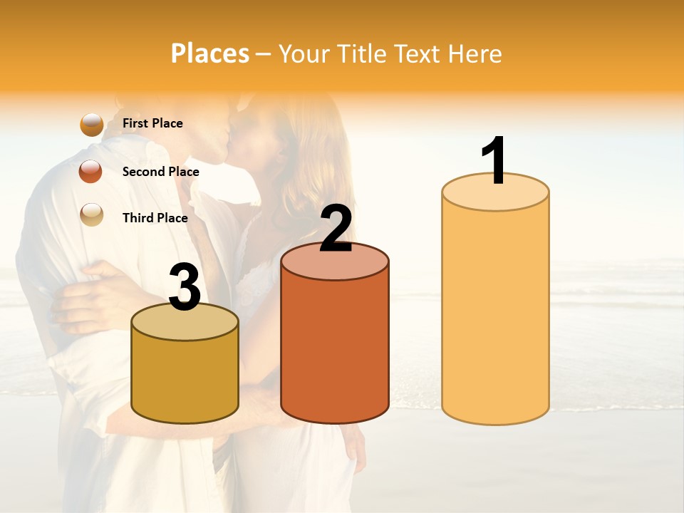 Flirt Kiss Sunny PowerPoint Template