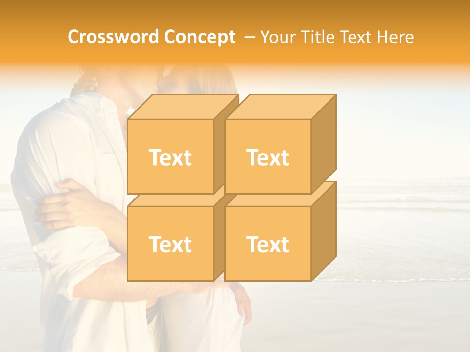 Flirt Kiss Sunny PowerPoint Template