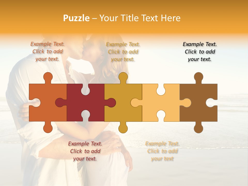 Flirt Kiss Sunny PowerPoint Template