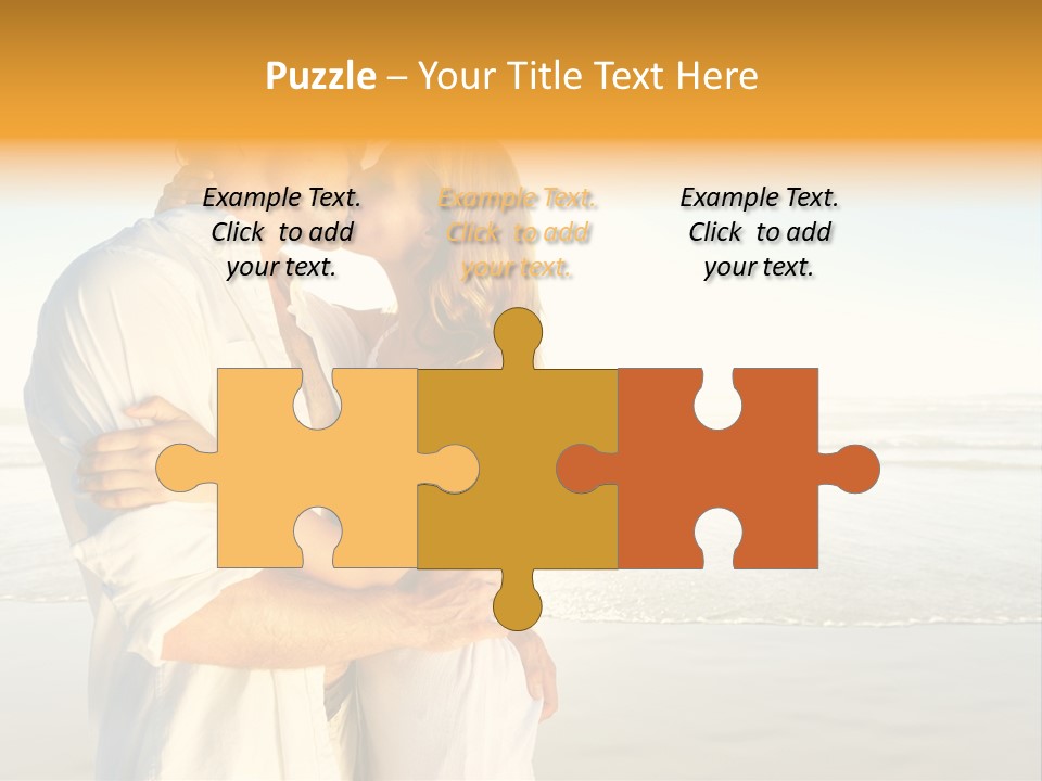 Flirt Kiss Sunny PowerPoint Template