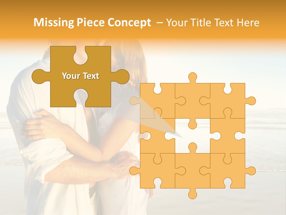 Flirt Kiss Sunny PowerPoint Template