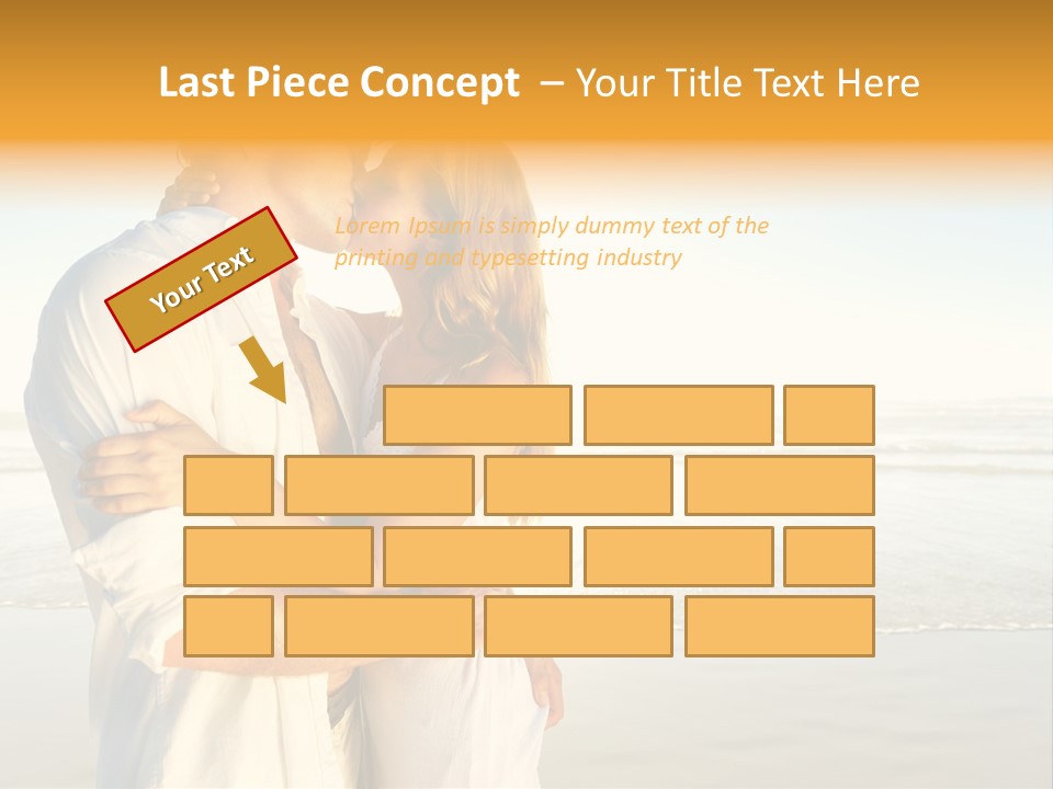 Flirt Kiss Sunny PowerPoint Template