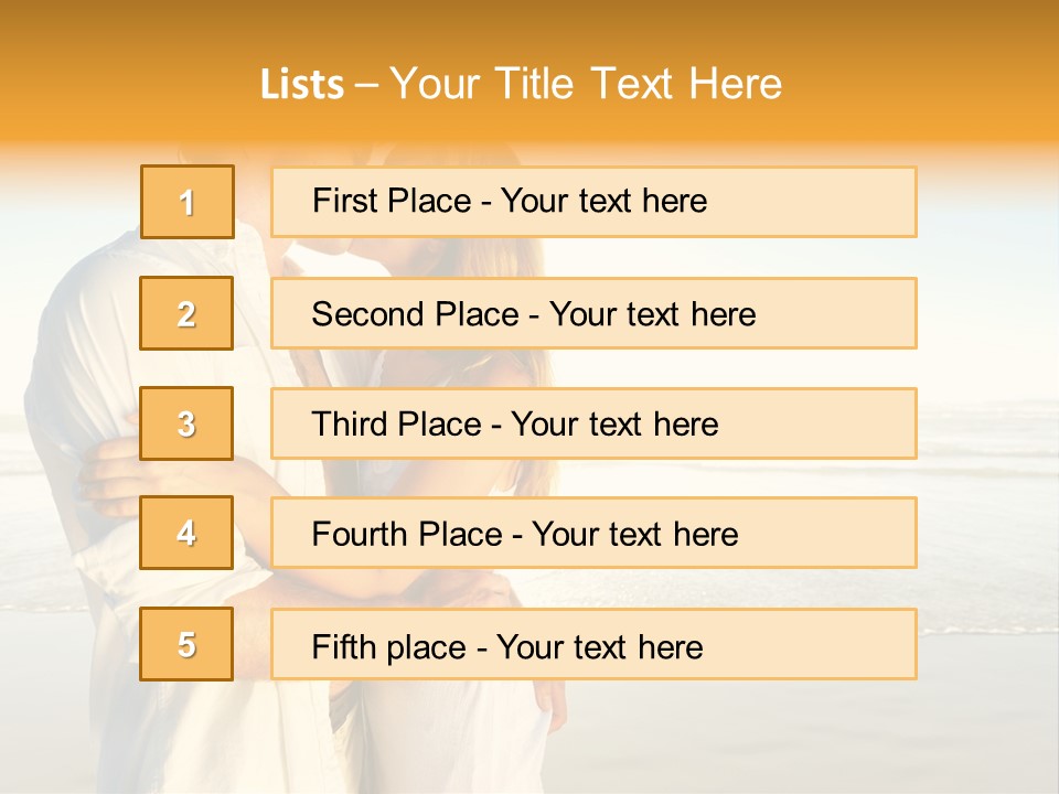 Flirt Kiss Sunny PowerPoint Template