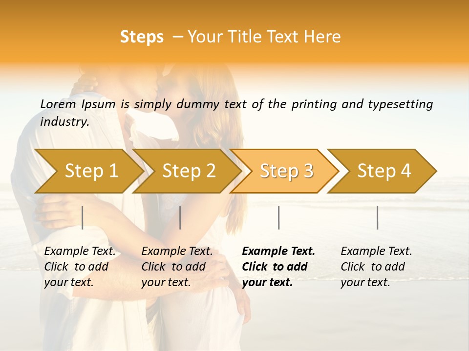 Flirt Kiss Sunny PowerPoint Template