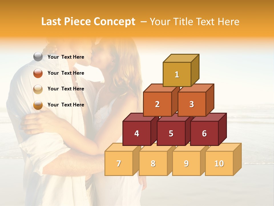 Flirt Kiss Sunny PowerPoint Template