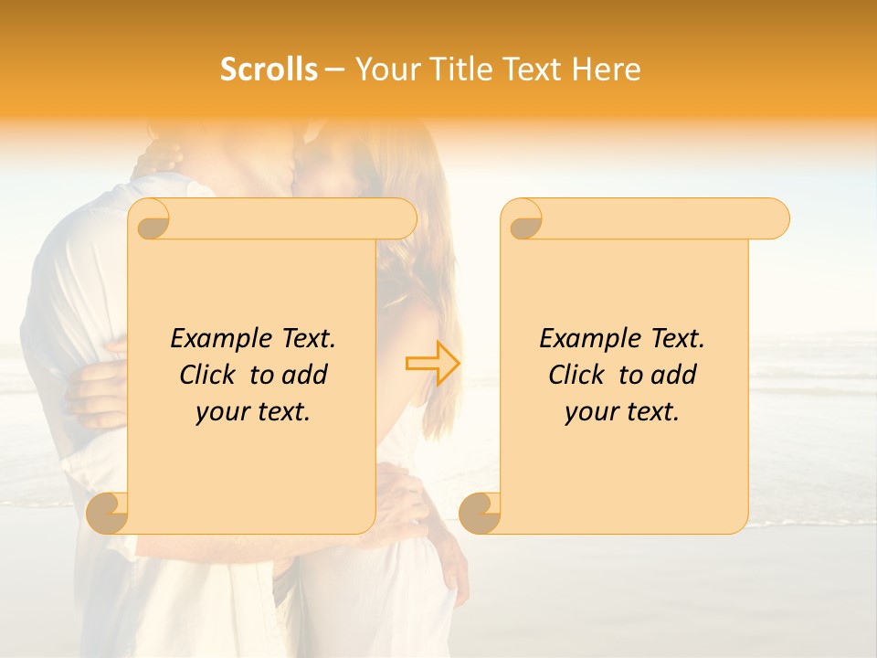 Flirt Kiss Sunny PowerPoint Template