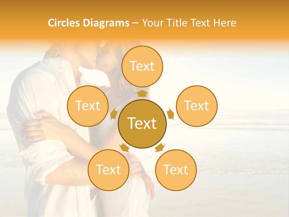 Flirt Kiss Sunny PowerPoint Template