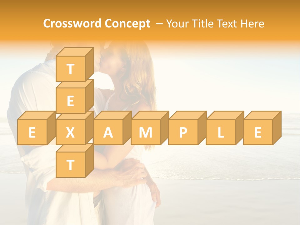 Flirt Kiss Sunny PowerPoint Template