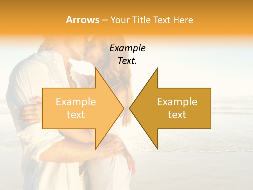 Flirt Kiss Sunny PowerPoint Template