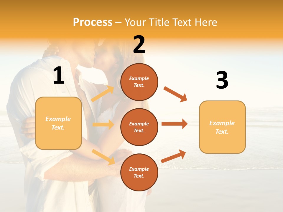 Flirt Kiss Sunny PowerPoint Template