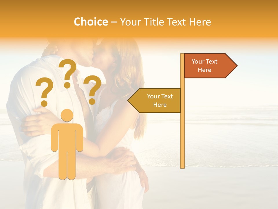 Flirt Kiss Sunny PowerPoint Template