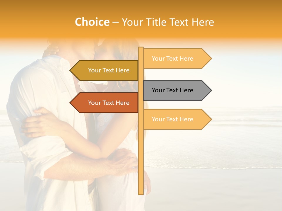 Flirt Kiss Sunny PowerPoint Template