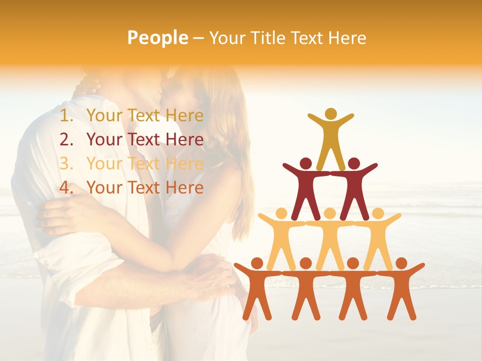 Flirt Kiss Sunny PowerPoint Template