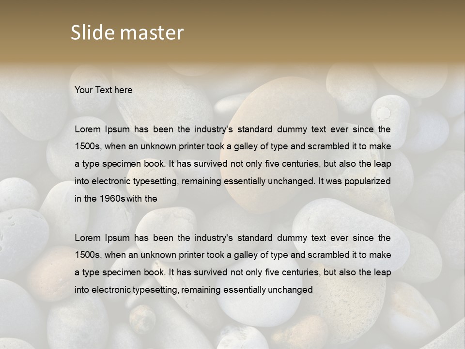 Macro Wallpaper Textured PowerPoint Template