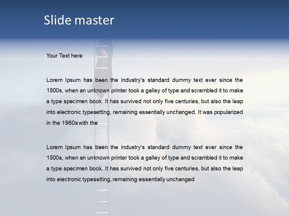 Equilibrium Peg Sunset PowerPoint Template
