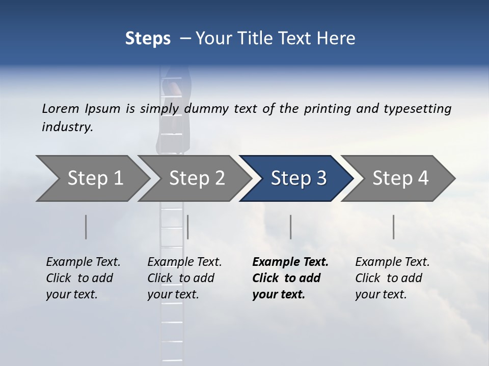 Equilibrium Peg Sunset PowerPoint Template
