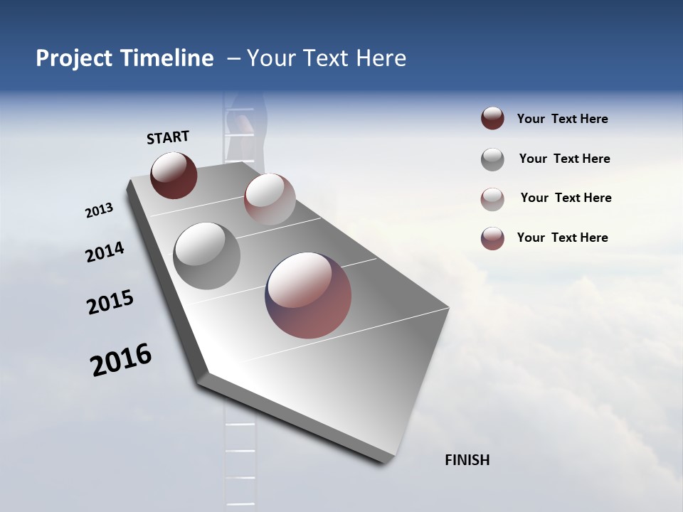 Equilibrium Peg Sunset PowerPoint Template