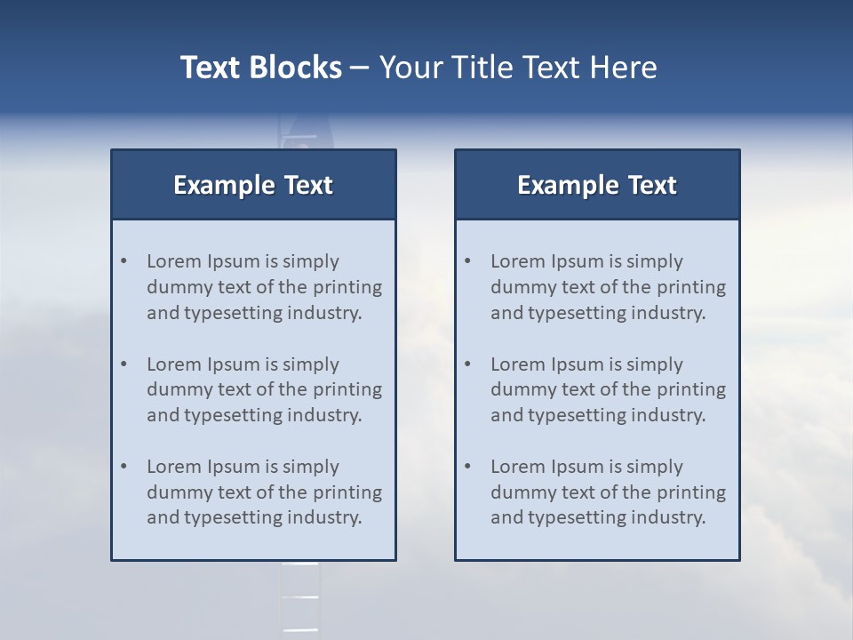 Equilibrium Peg Sunset PowerPoint Template