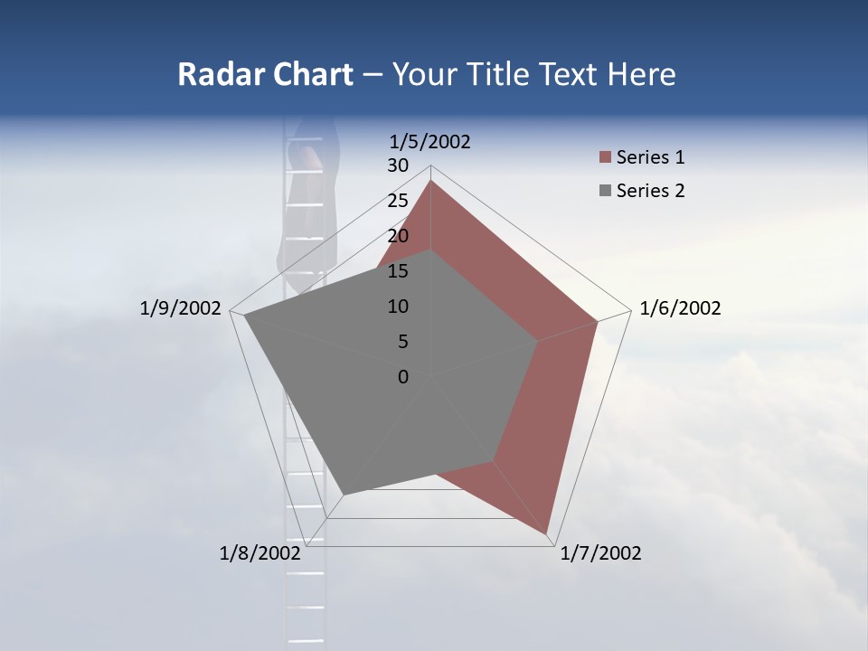 Equilibrium Peg Sunset PowerPoint Template