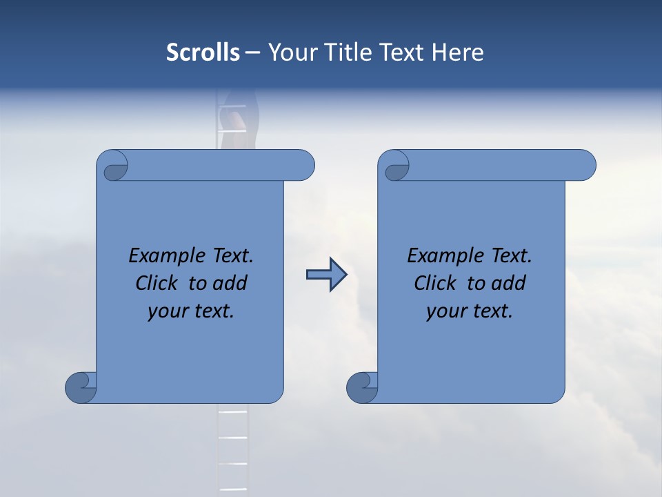Equilibrium Peg Sunset PowerPoint Template