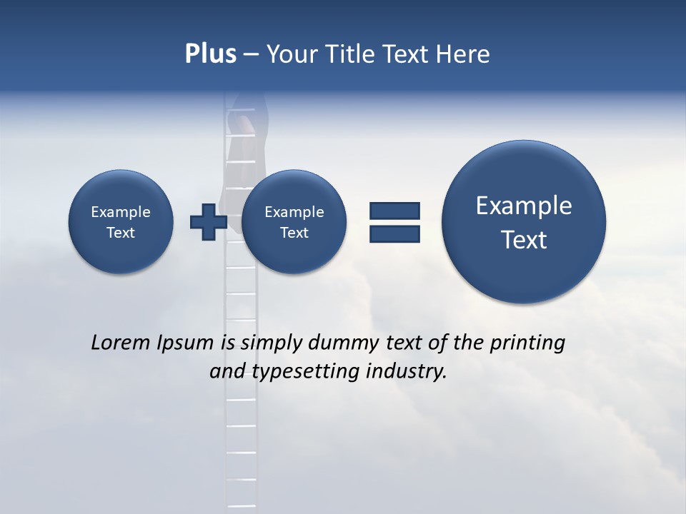 Equilibrium Peg Sunset PowerPoint Template