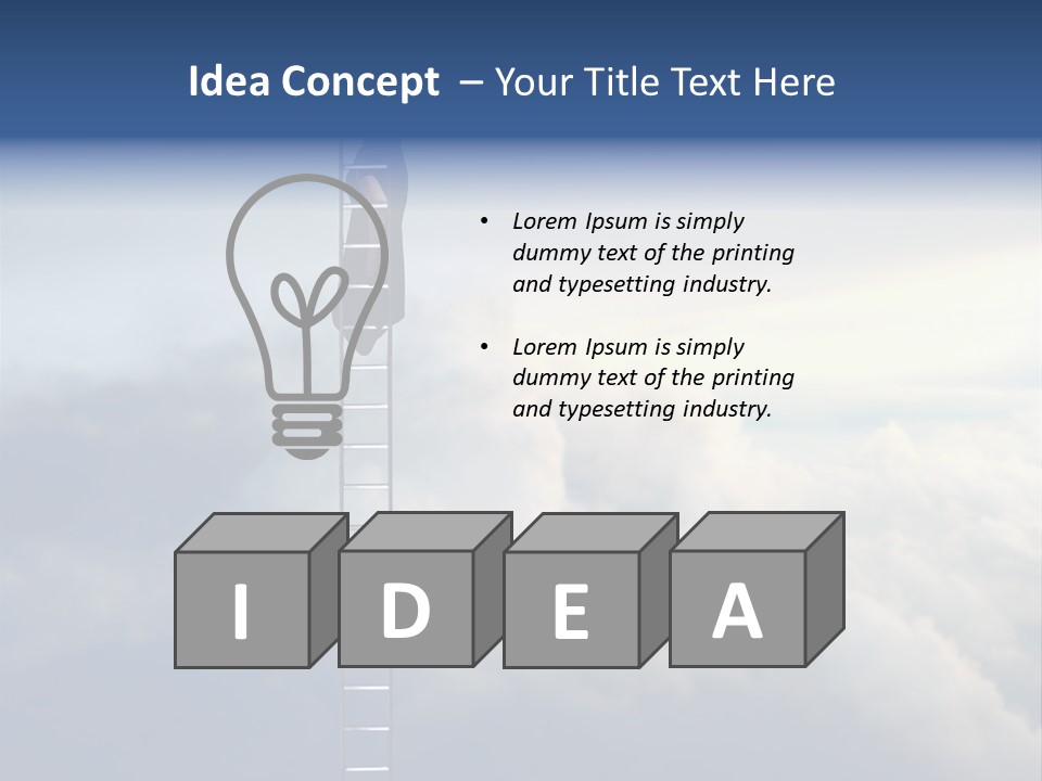 Equilibrium Peg Sunset PowerPoint Template