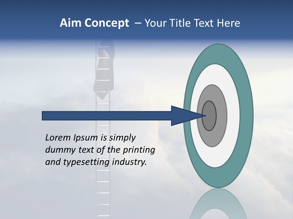 Equilibrium Peg Sunset PowerPoint Template