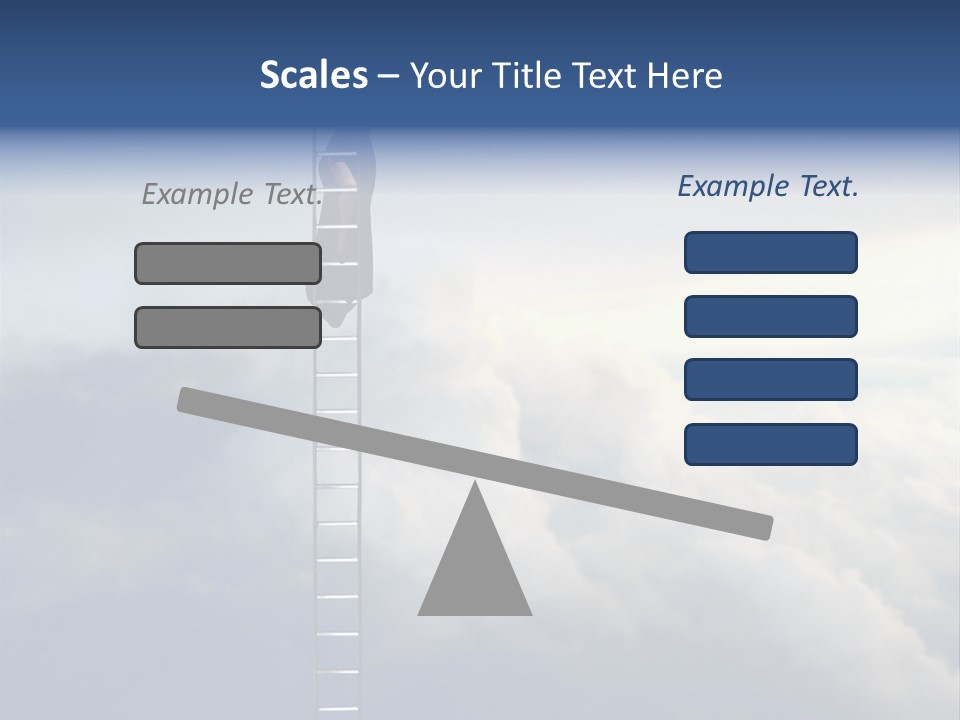 Equilibrium Peg Sunset PowerPoint Template