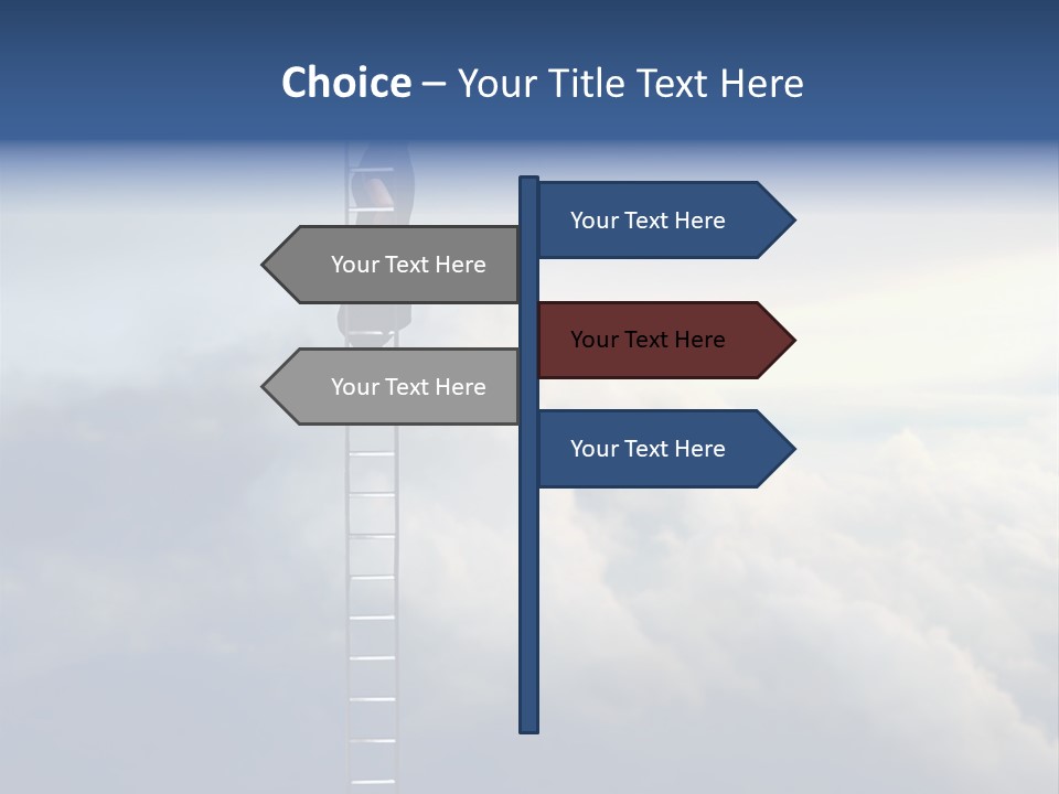 Equilibrium Peg Sunset PowerPoint Template
