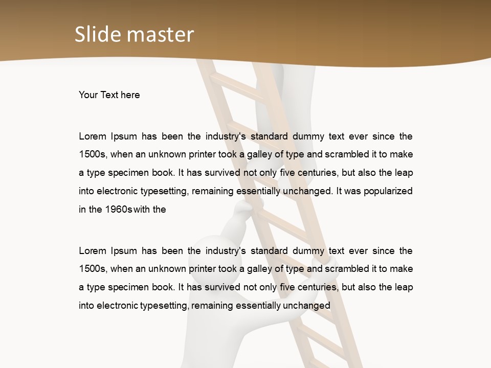 Sight Man Symbol PowerPoint Template