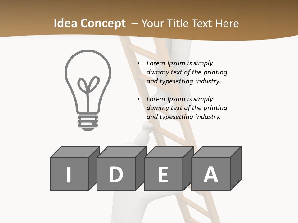 Sight Man Symbol PowerPoint Template