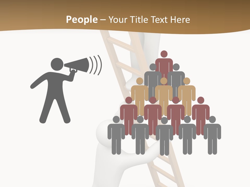 Sight Man Symbol PowerPoint Template