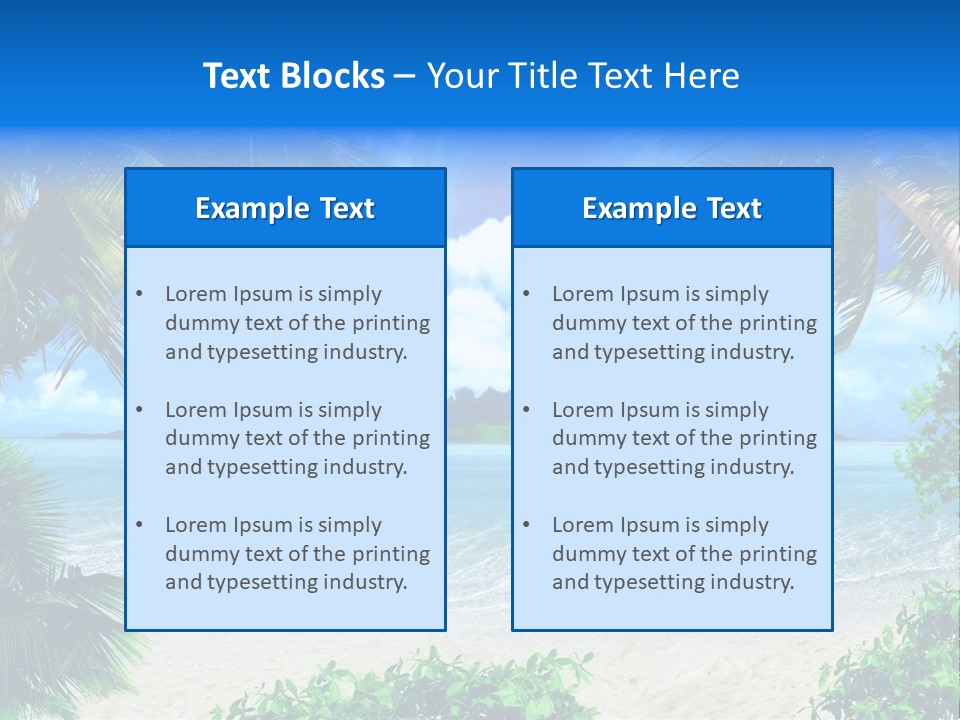 Tourist Climate Romantic PowerPoint Template