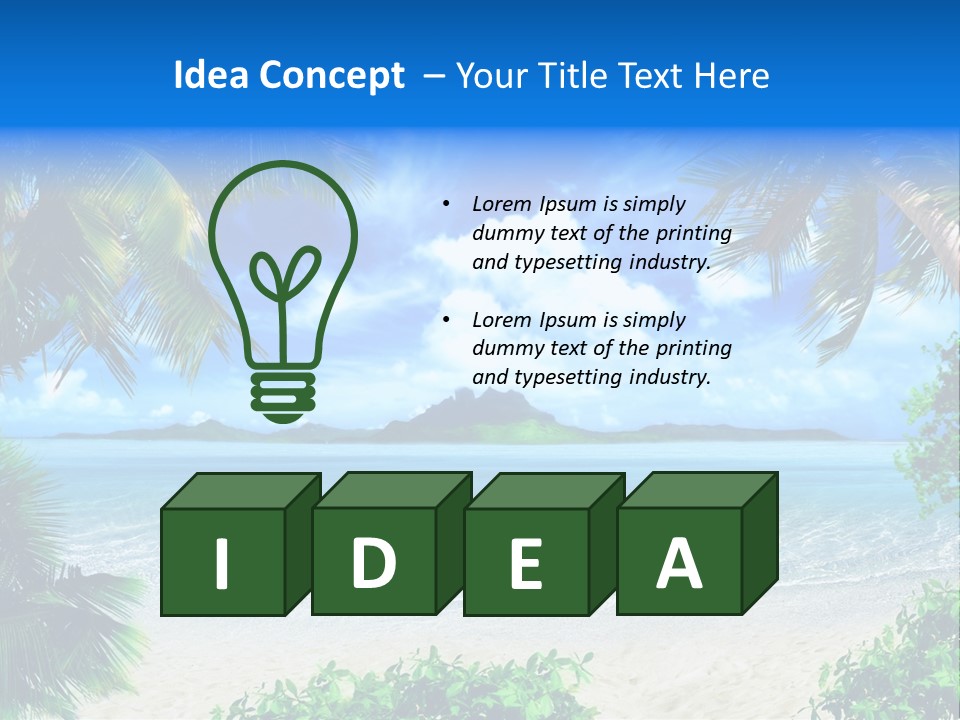 Tourist Climate Romantic PowerPoint Template