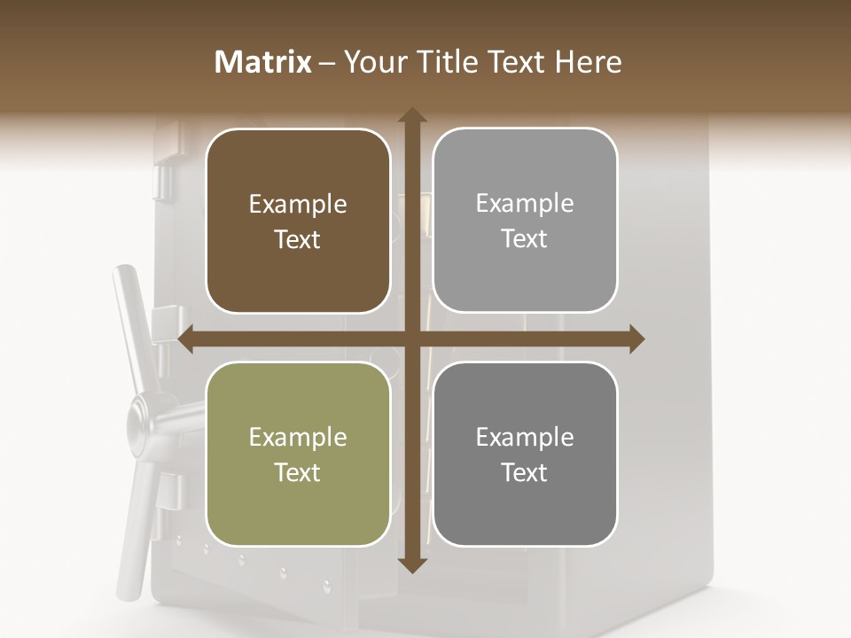 Vault Metal Objects PowerPoint Template